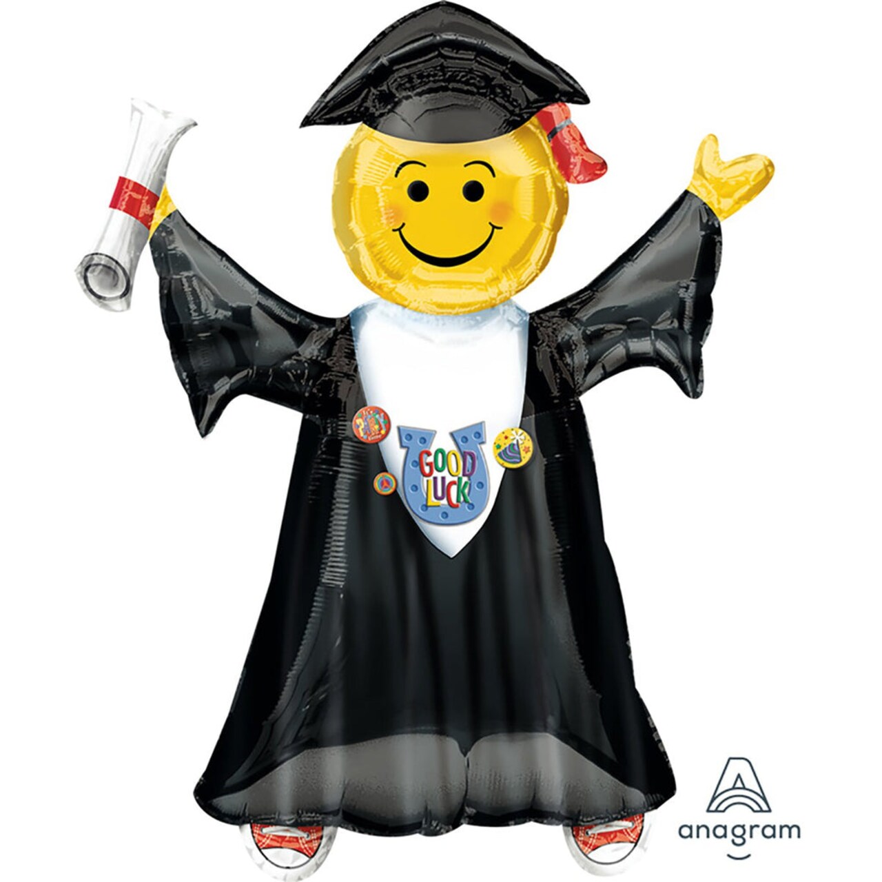 Anagram 35 Inch Jumping Grad Balloon for Graduation Party Celebration and Decoration